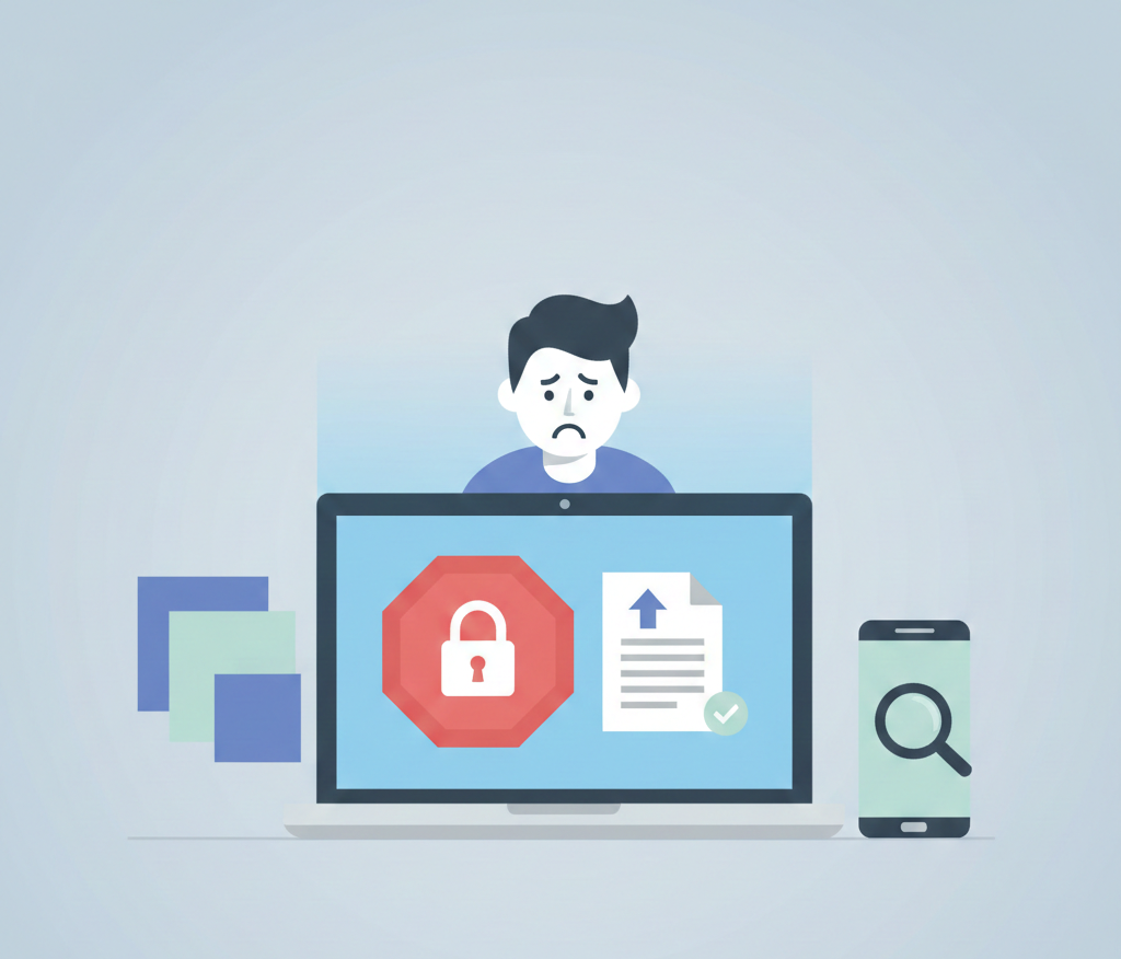 PayPal account temporarily limited notification illustration