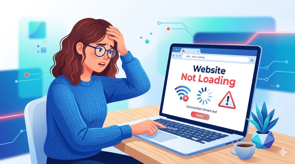 website not loading